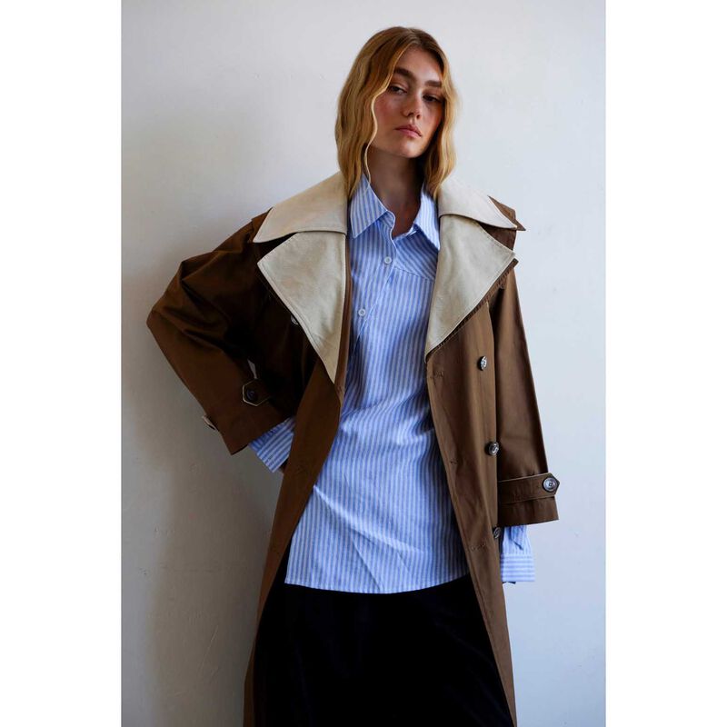 COMMONPLACE ESSENTIALS Double Layer Trench image number 3